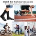 Men's Toe socks Cotton Crew Five Finger Socks Hiking Socks for Running 3 Pairs(Long Mesh Black)
