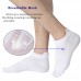 Men's Toe Socks Cotton Five Finger Socks Low Cut Athletic Socks for Running 4 Pairs (Grey&White&2Black-Size 7-13)