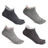 Toe Socks No Show Cotton Low Cut Five Finger Socks Athletic for Women by Meaiguo(ABSW2)
