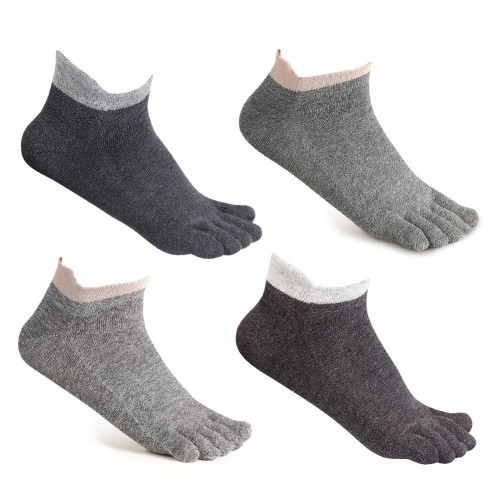 Toe Socks No Show Cotton Low Cut Five Finger Socks Athletic for Women by Meaiguo(ABSW2)