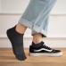 Men's Toe Socks Cotton Five Finger Socks Low Cut Athletic Socks for Running 4 Pairs(Mesh 3-Black)