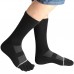 Men's Toe socks Cotton Crew Five Finger Socks Hiking Socks for Running 3 Pairs(Long Mesh Black)