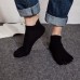 Meaiguo Toe Socks No Show Running Five Finger Crew Socks for Men Women 4 Pairs(Man A2)
