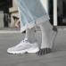 Cotton Toe Socks for Men Women Five Finger Socks Quarter Running Socks with Toes 4 Pairs(Light Grey)