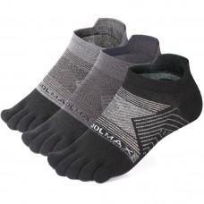 Meaiguo Men's Toe Socks Coolmax Five Finger Socks Running Toe Socks for Women Athletic(3Pairs)
