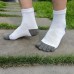 Cotton Toe Socks for Men Women Five Finger Socks Quarter Running Socks with Toes 4 Pairs(White)