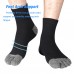 Cotton Toe Socks for Men Women Five Finger Socks Quarter Running Socks with Toes 4 Pairs(black)