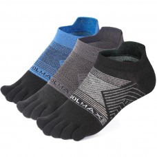 Meaiguo Men's Toe Socks Coolmax Five Finger Socks Running Toe Socks for Women Athletic(3Pairs)