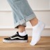 Men's Toe Socks Cotton Five Finger Socks Low Cut Athletic Socks for Running 4 Pairs(Men Mesh 3-White)