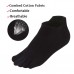 Meaiguo Toe Socks No Show Five Finger Socks Running Toe Socks for Men Women 6 Pairs(Black)